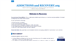 Desktop Screenshot of addictionsandrecovery.org