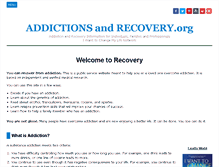 Tablet Screenshot of addictionsandrecovery.org